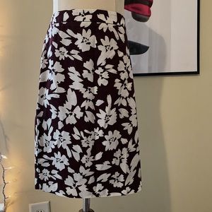 Flower print skirt